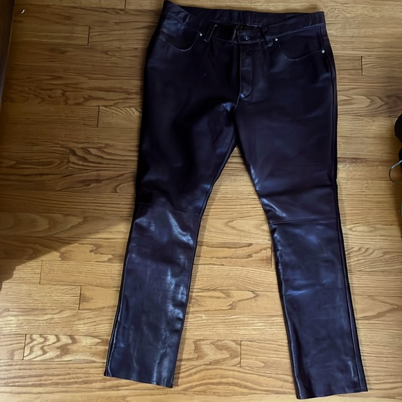 Frye Genuine Leather Pants - Picture 1 of 2